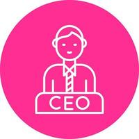 CEO vector icono