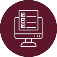 icono de vector de examen