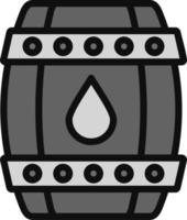 icono de vector de barril