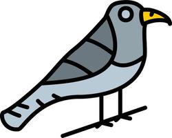 icono de vector de pájaro