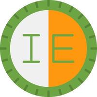 Ireland Dial code Vector Icon