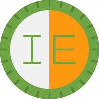 Ireland Dial code Vector Icon