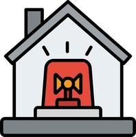 icono de vector de alarma de incendio