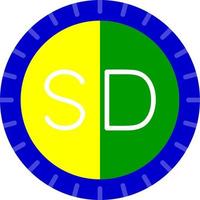 Sudán marcar código vector icono