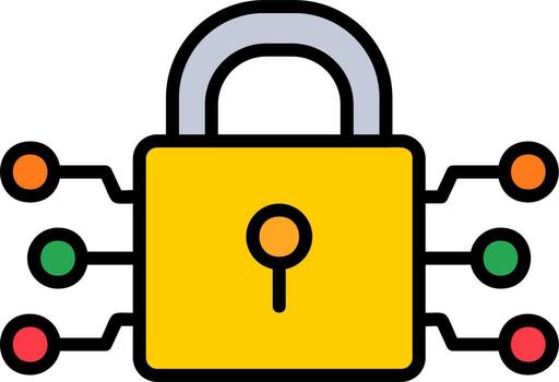 Data encryption Vector Icon