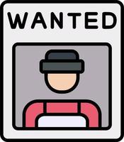 Wanted Vector Icon