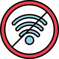 sin icono de vector wifi