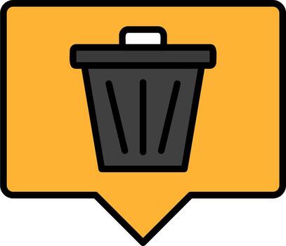 Delete Message Vector Icon