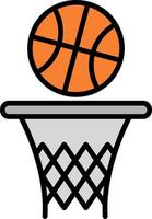 icono de vector de baloncesto