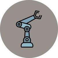 icono de vector de brazo de robot