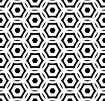 Black and white seamless abstract pattern. Background and backdrop. Grayscale ornamental design. Mosaic ornaments. Vector graphic illustration.