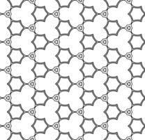 Black and white seamless abstract pattern. Background and backdrop. Grayscale ornamental design. Mosaic ornaments. Vector graphic illustration.