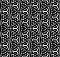 Black and white seamless abstract pattern. Background and backdrop. Grayscale ornamental design. Mosaic ornaments. Vector graphic illustration.