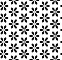 Black and white seamless abstract pattern. Background and backdrop. Grayscale ornamental design. Mosaic ornaments. Vector graphic illustration.