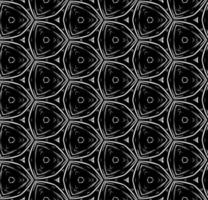 Black and white seamless abstract pattern. Background and backdrop. Grayscale ornamental design. Mosaic ornaments. Vector graphic illustration.