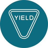 Yield Vector Icon