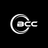 BCC letter logo design in illustration. Vector logo, calligraphy designs for logo, Poster, Invitation, etc.