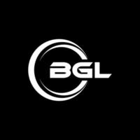 diseño de logotipo de letra bgl en ilustración. logotipo vectorial, diseños de caligrafía para logotipo, afiche, invitación, etc. vector