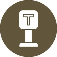 T Junction Vector Icon