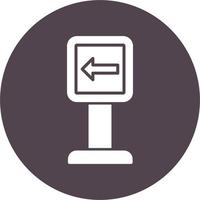 Turn Left Vector Icon