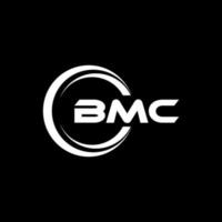 diseño del logotipo de la letra bmc en la ilustración. logotipo vectorial, diseños de caligrafía para logotipo, afiche, invitación, etc. vector