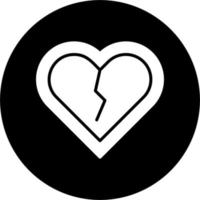 Broken Heart Vector Icon