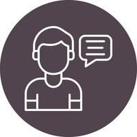 comentario usuario vector icono