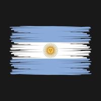 cepillo de bandera argentina vector