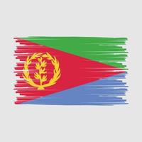 Eritrea Flag Brush vector