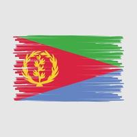 cepillo de bandera de eritrea vector