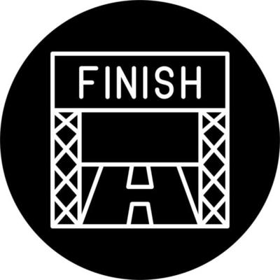 Finish Line Vector Icon