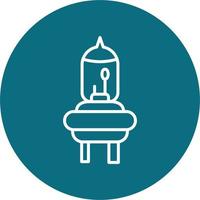 halógeno vector icono