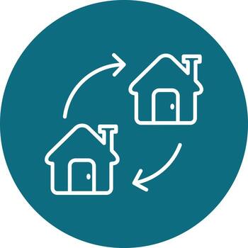 reubicación vector icono