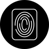 Fingerprint Scan Vector Icon