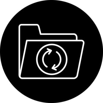 icono de vector de sincronización