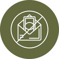 No Envelope Vector Icon