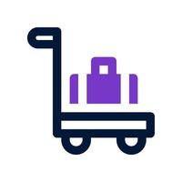 trolley icon for your website, mobile, presentation, and logo design. vector