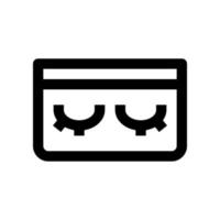 eyelash icon for your website design, logo, app, UI. vector