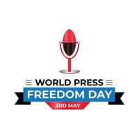 dia mundial de la libertad de prensa vector