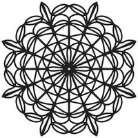 Mandala pattern abstract floral ornament vector