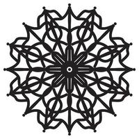 Mandala pattern abstract floral ornament vector