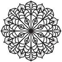 Mandala pattern abstract floral ornament vector