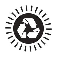 icon ecology glyph solid black vector