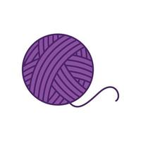 yarn ball icon vector