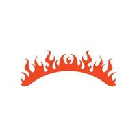 burning flame illustration vector