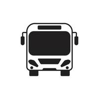 icono de glifo de autobús vector