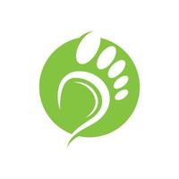 foot care logo vector