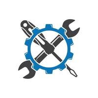 mechanic tools logo vector