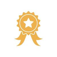 ribbon badge icon vector