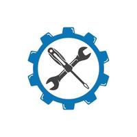 mechanic tools logo vector